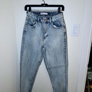 Zara Faded Blue Denim Jeans
